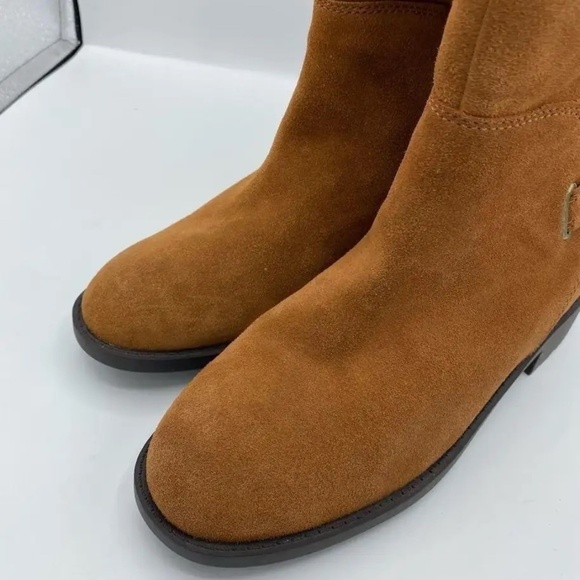 Cole Haan Quiana Tan Suede Faux Shearling Lining Waterproof Boots Size‎ 7 1/2b - Picture 6 of 11
